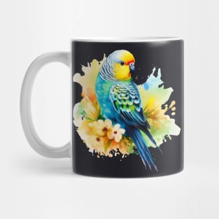 Watercolor Green Parakeet Mug